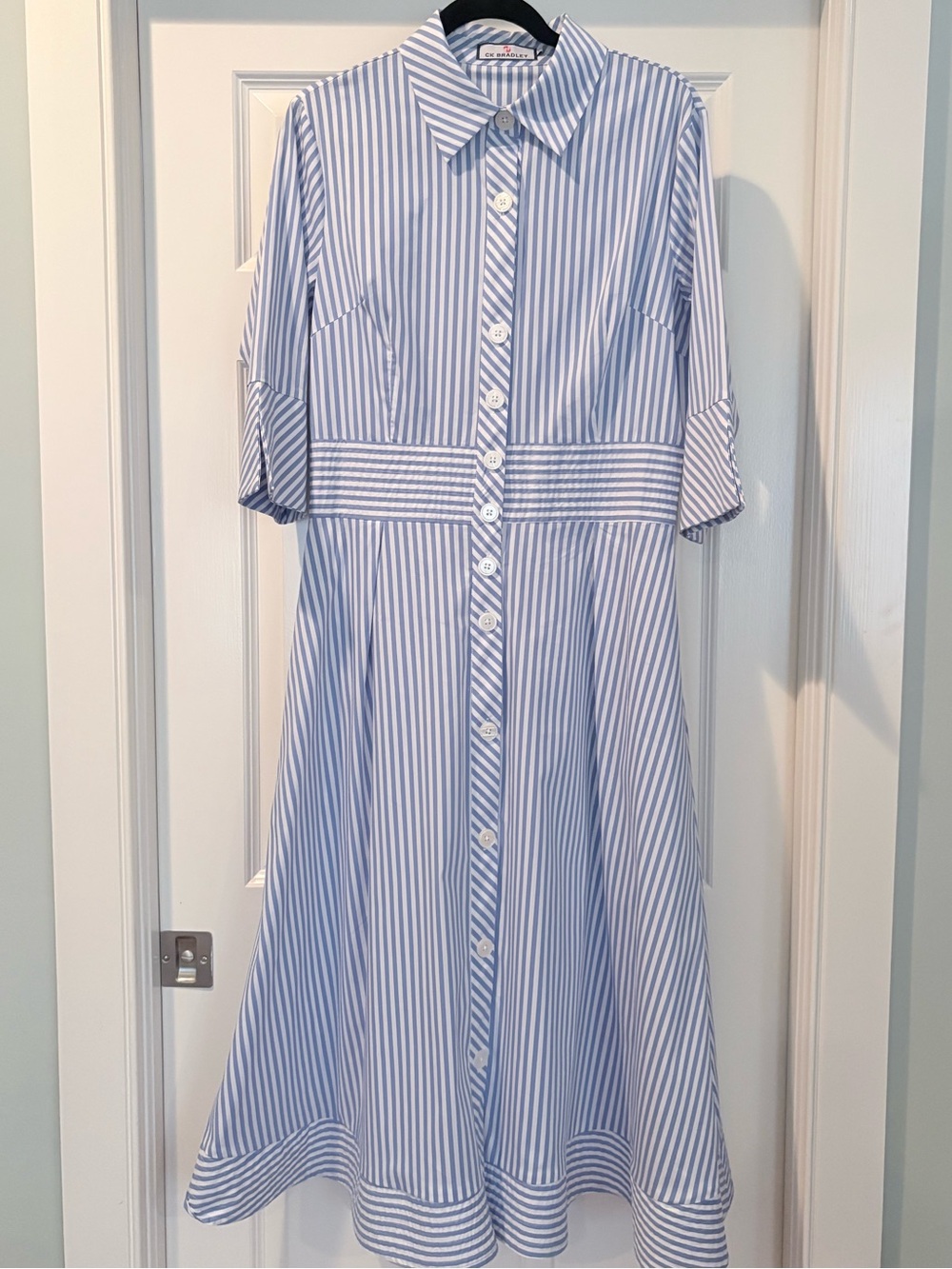 CK Bradley Monaco dress blue/white stripe